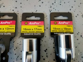 5x Ampro dopsleutel (2)